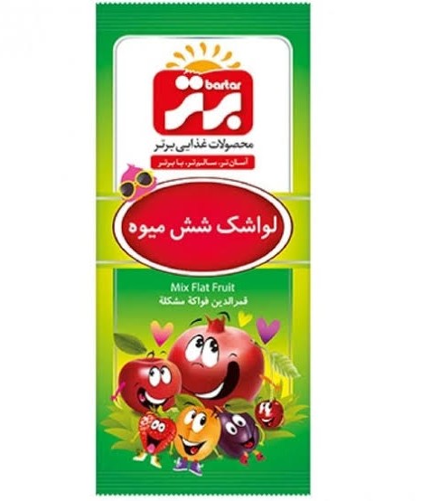 برتر لواشک شش میوه سلفون  30گرمی